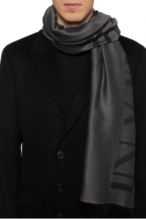 Szal z wyszytym logo, zdjęcie 2 Szal z wyszytym logo od Emporio Armani